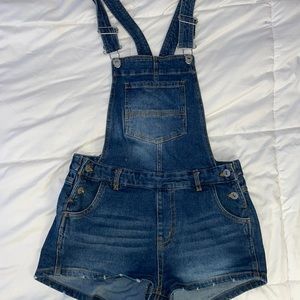 Blue Jean Short Overalls